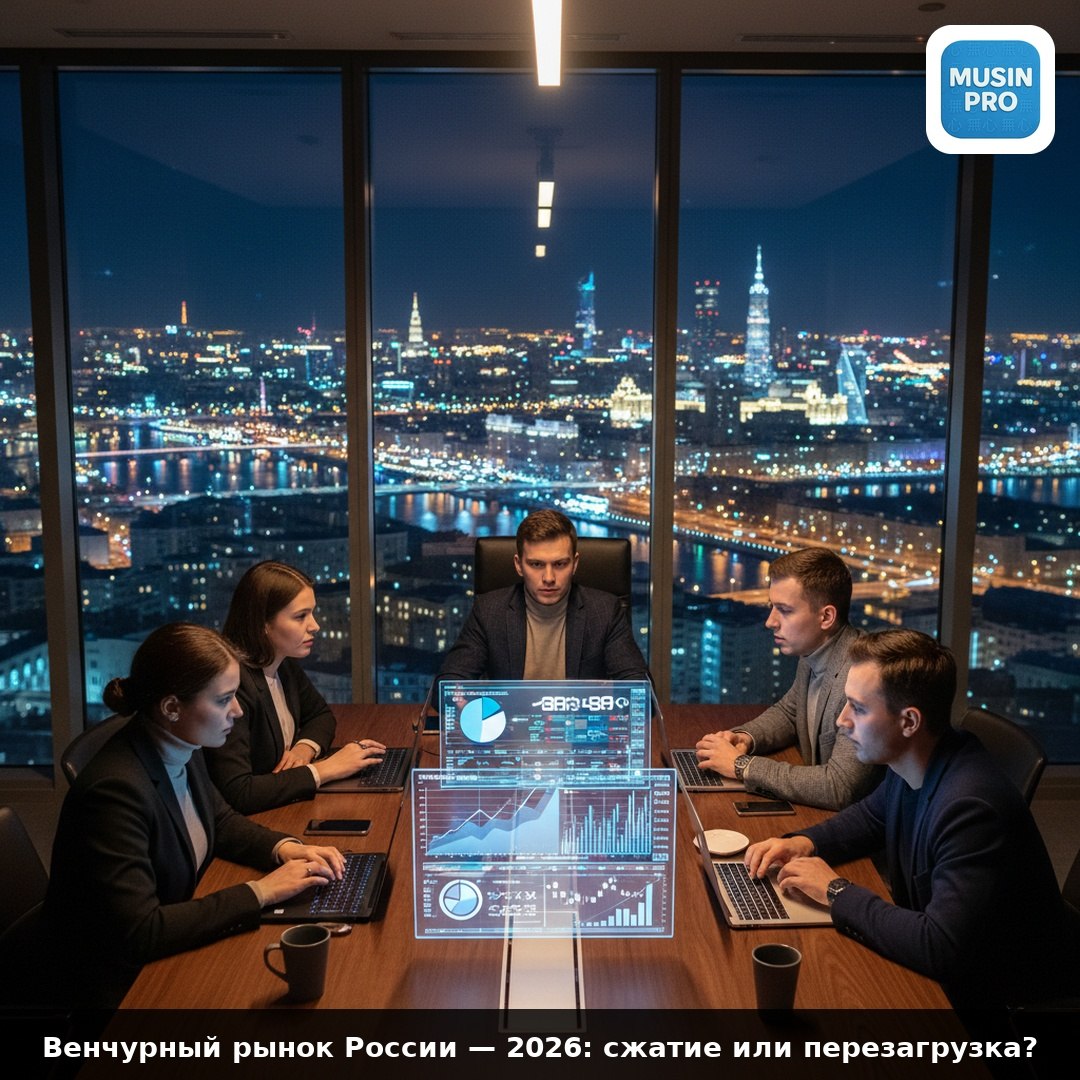 📉 Венчурный рынок России 2026: падение на 75% — катастрофа или перезагрузка? По