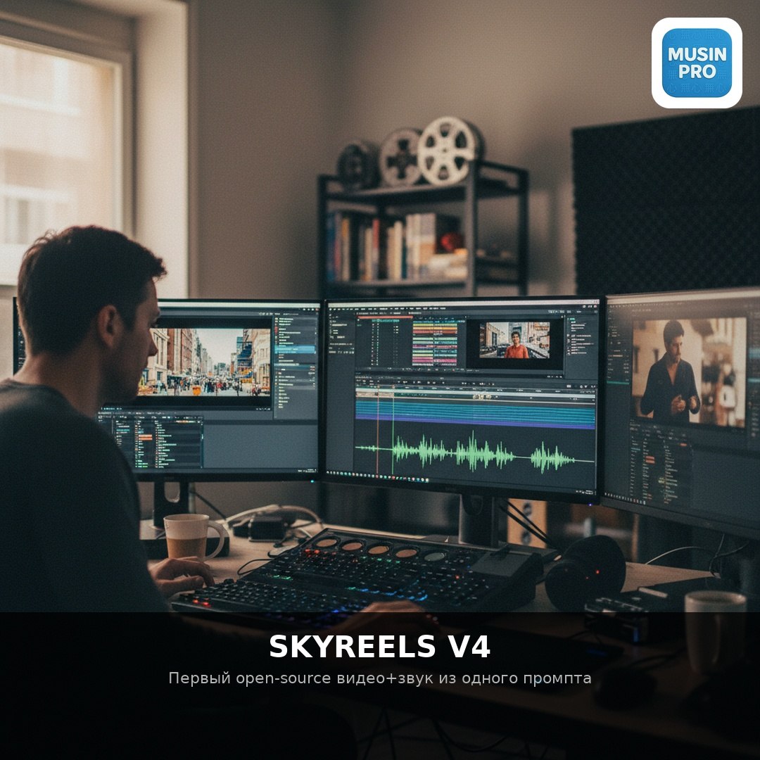 🎬 SkyReels V4 — первый open-source генератор видео с нативным звуком  SkyReels V