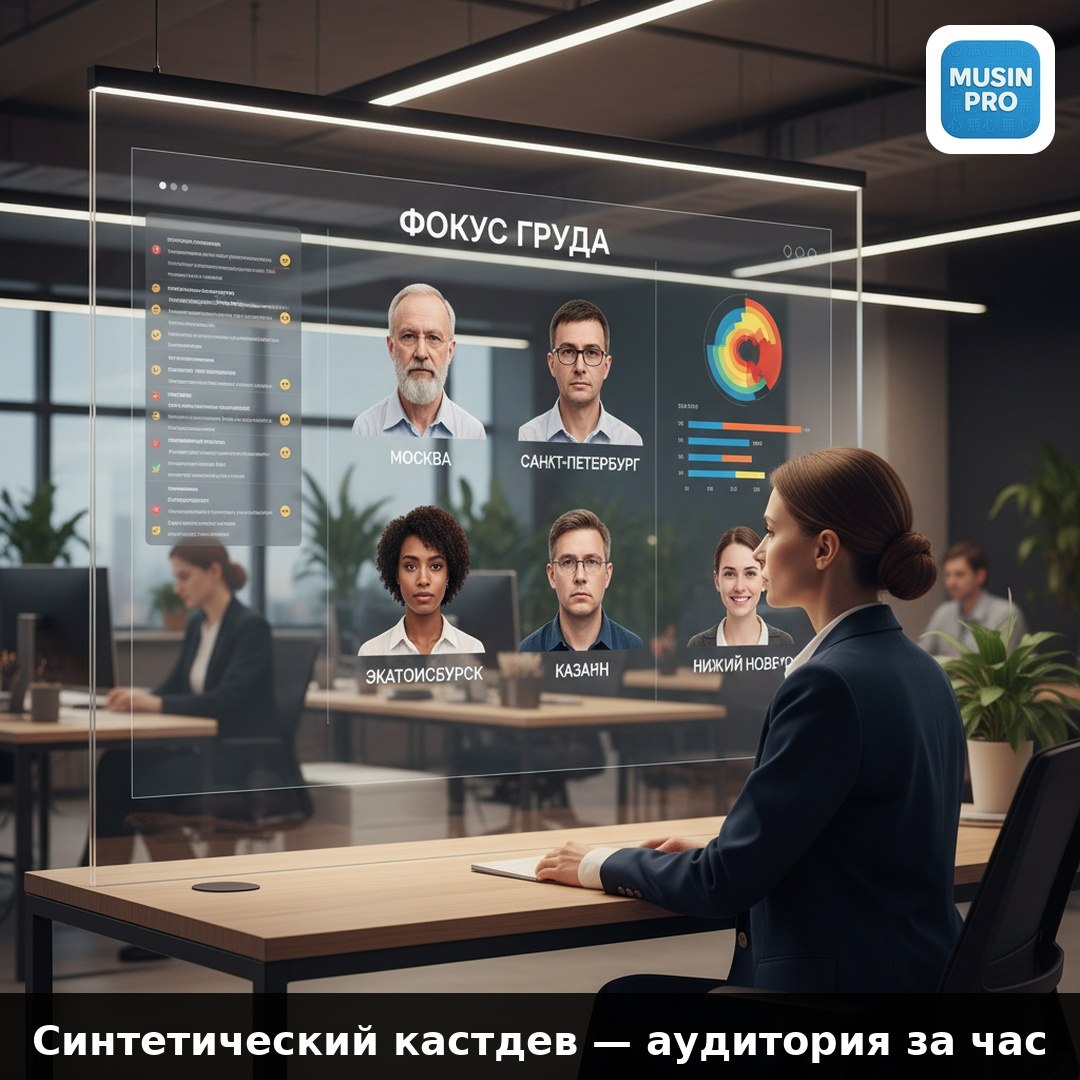 🧪 Кастдев за час без живых людей — синтетическая аудитория вашего рынка Лаборат