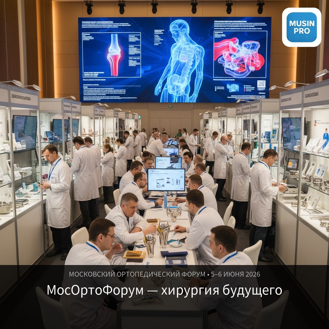 🦴 Сегодня в Москве — МосОртоФорум: первый Московский ортопедический форум.  5–6 