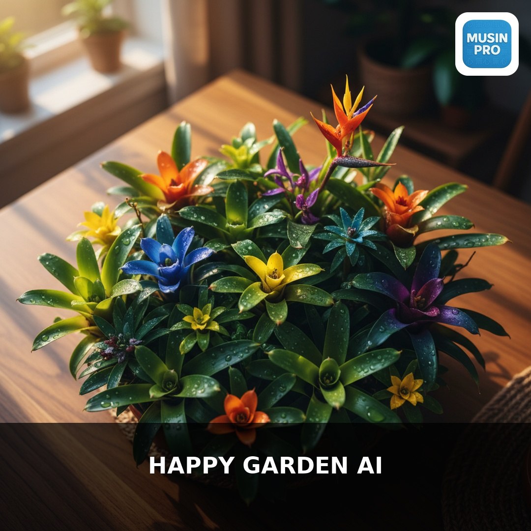 🌿 Сад, который живёт по настоящим законам природы. Без сервера.  Happy Garden AI