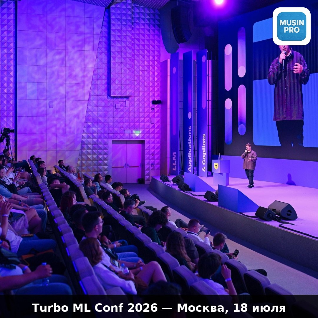 🤖 Turbo ML Conf 2026 — Москва, 18 июля. Бесплатно.  Т-Технологии проводят ежегод