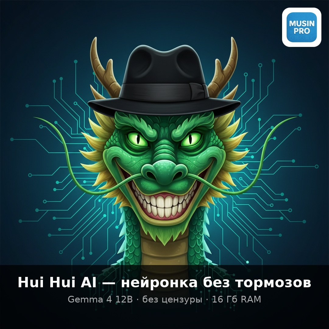 🔓 Китайцы выпустили нейронку без цензуры — Hui Hui AI  Называется Huihui-gemma-4