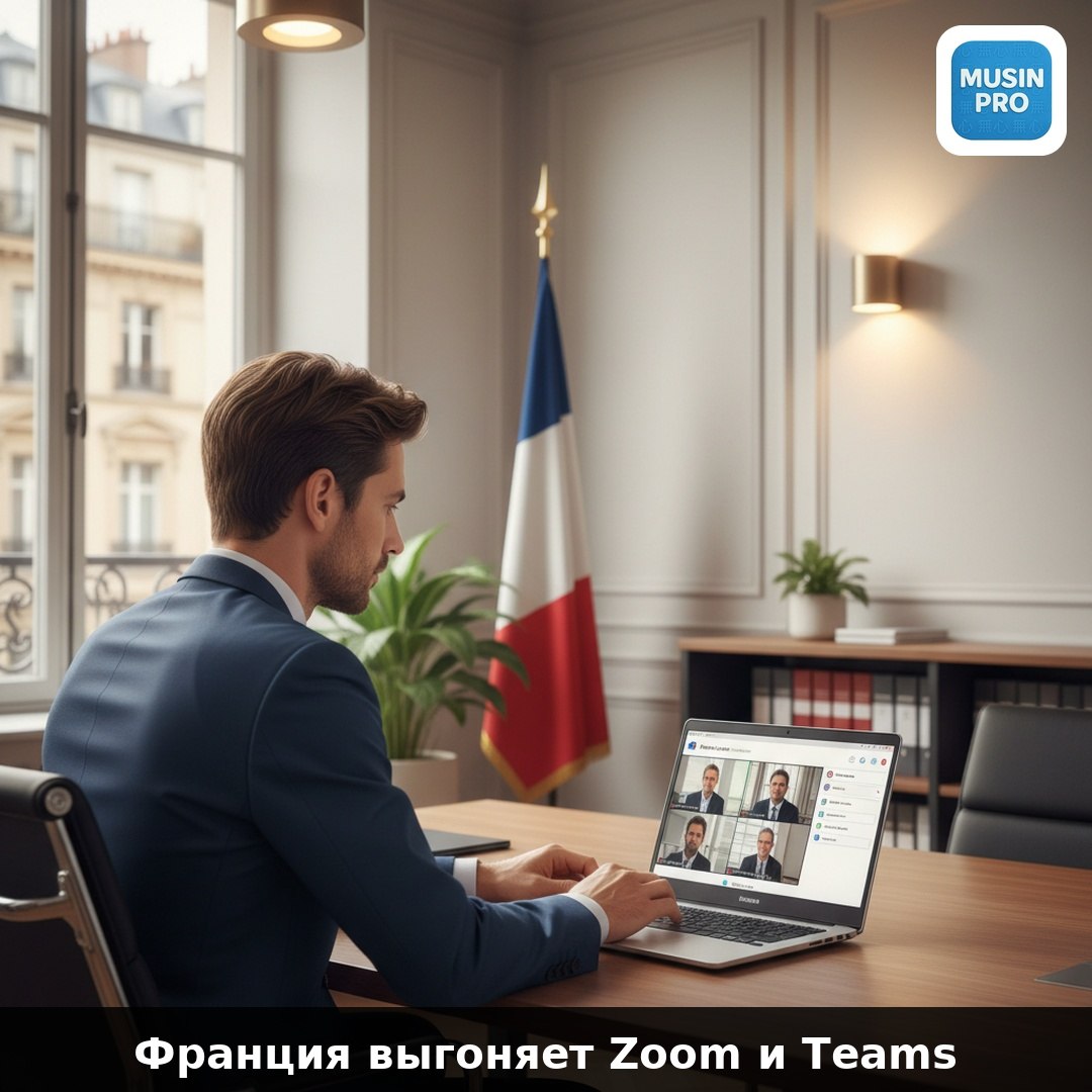 🇫🇷 Франция выгоняет Zoom, Teams и Meet из госсектора  К 2027 году все французски