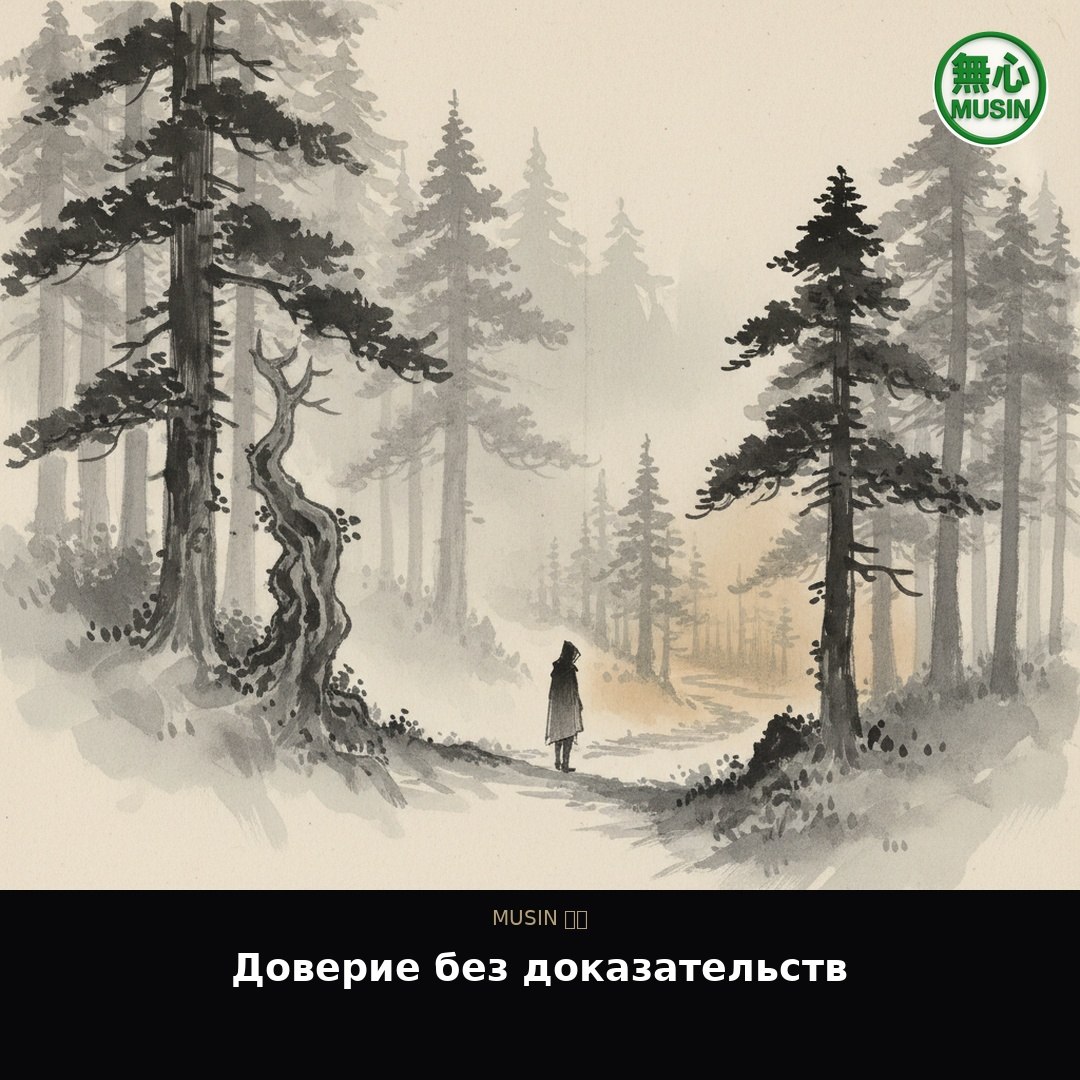 🌫️ Доверие без доказательств  Мы привыкли доверять только тому, что можно провер