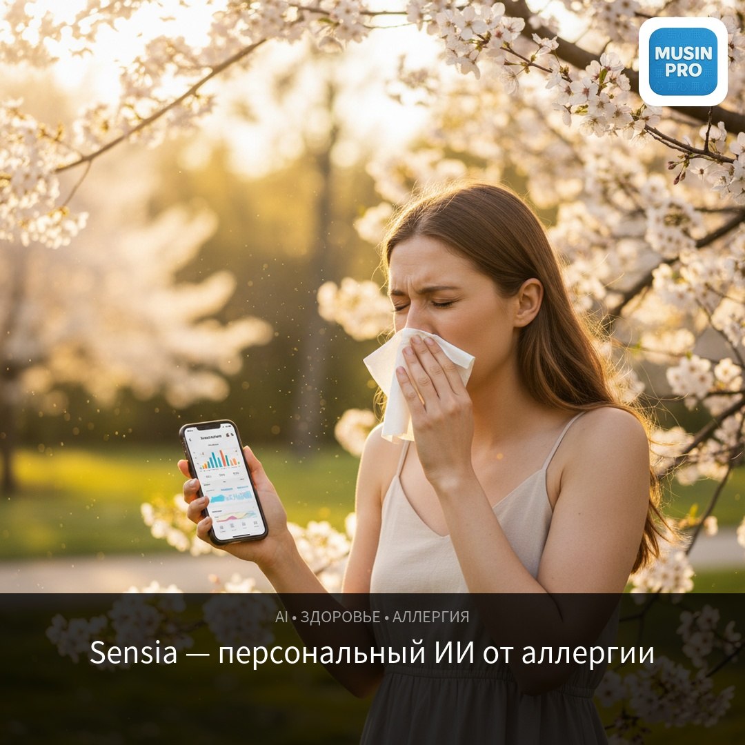 🌿 Sensia — AI-ассистент для людей с сезонной аллергией  600 млн человек в мире с