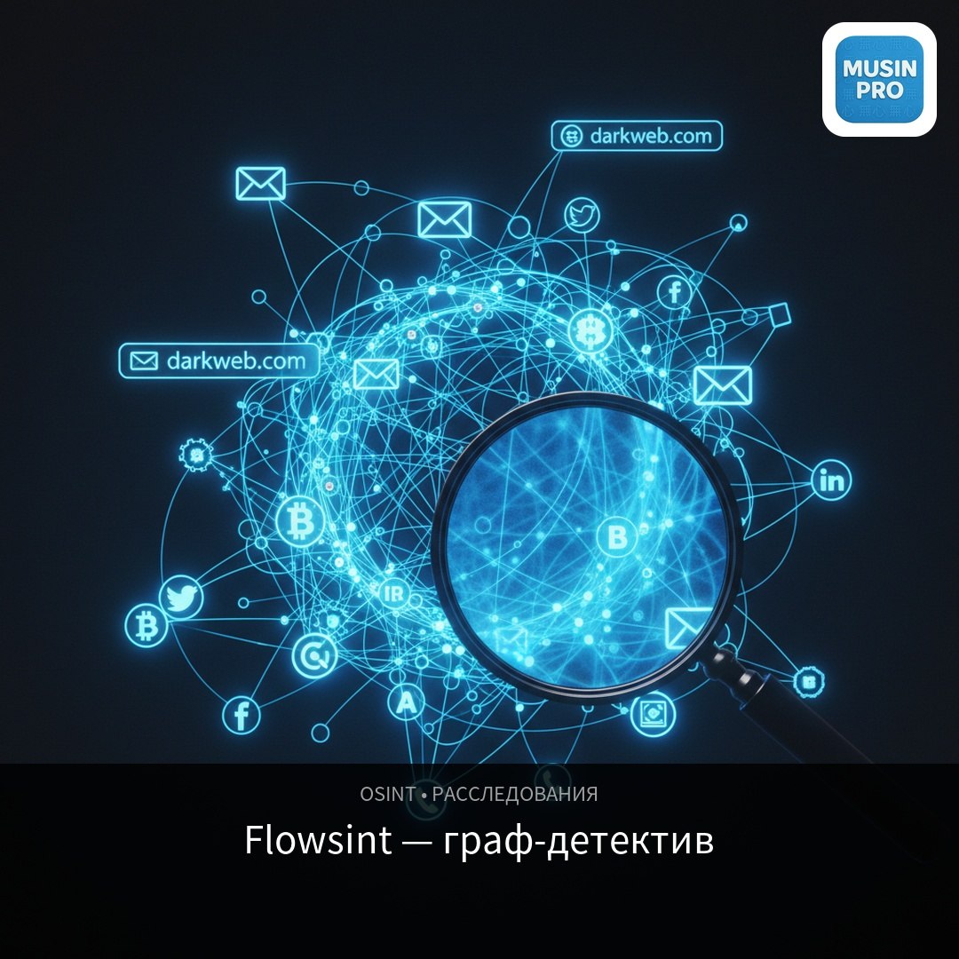 🕸 Flowsint — open-source граф для OSINT-расследований Знаешь email, домен или к