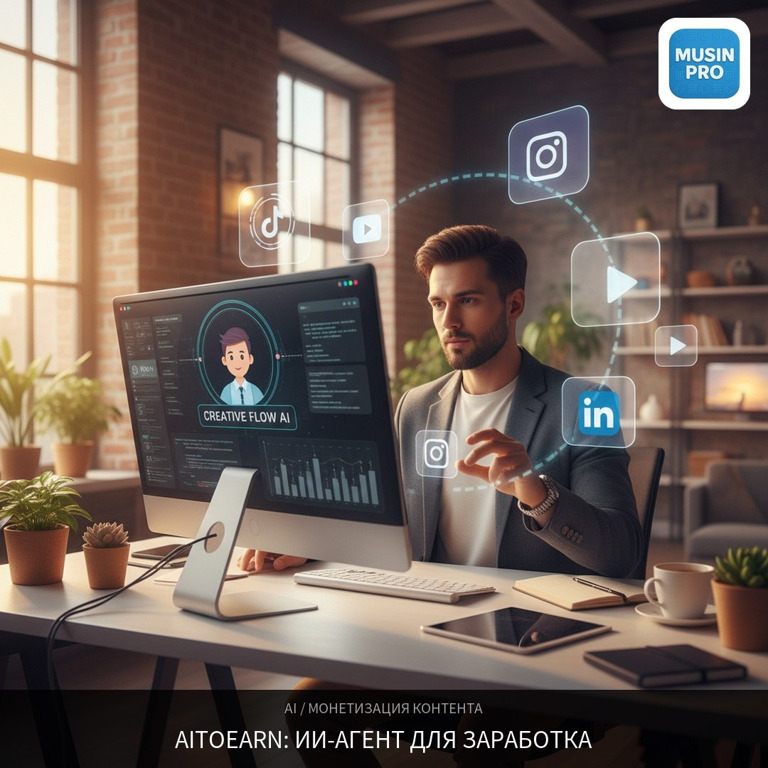🤖 AiToEarn — ИИ-агент, который публикует контент на 12 платформах и зарабатывает