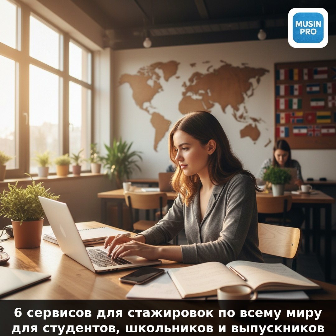 🌍 6 сервисов для стажировок по всему миру — для студентов и школьников Большинс