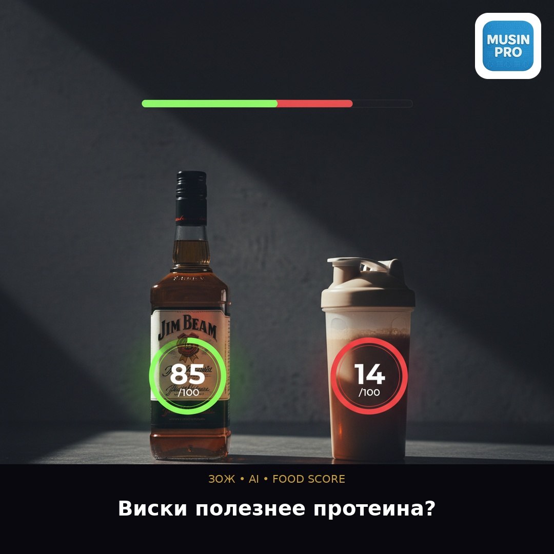 🥃 Виски полезнее протеинового молока. Наука подтвердила.  Сервис Oasis анализиру