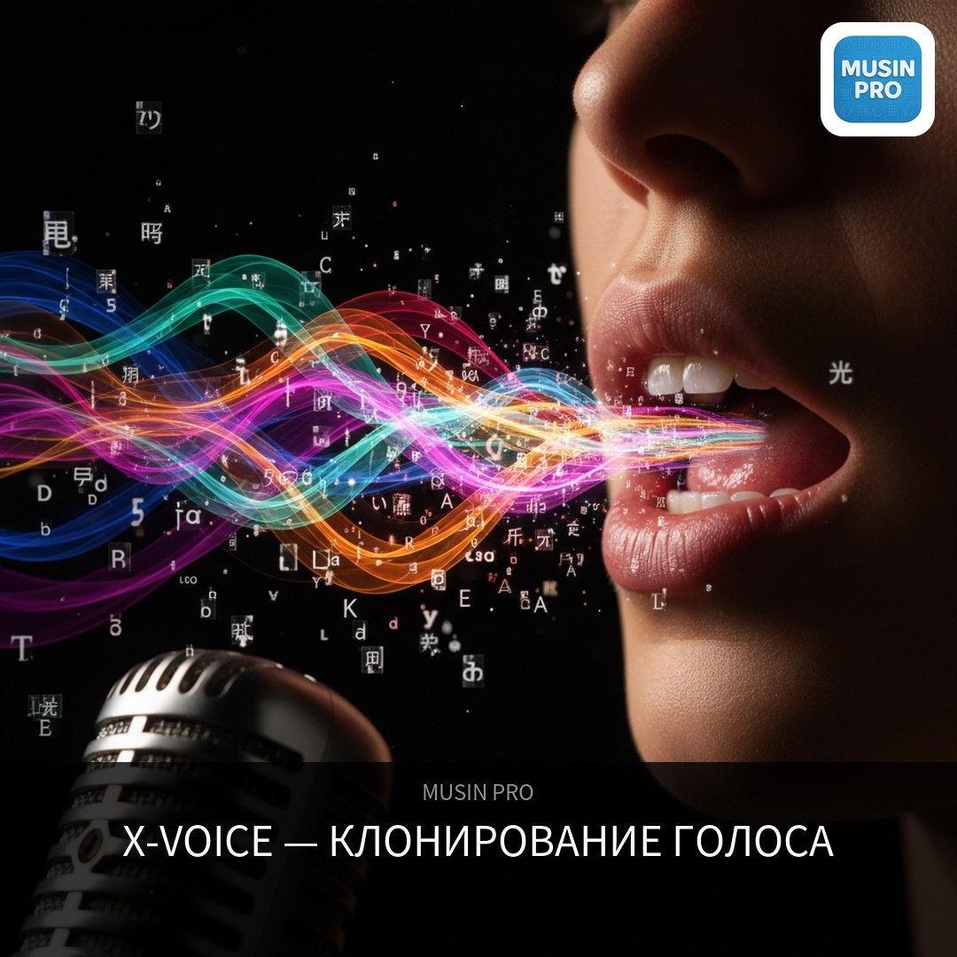 🎙 Один голос — 30 языков. Вышла X-Voice — бесплатная нейронка для клонирования и