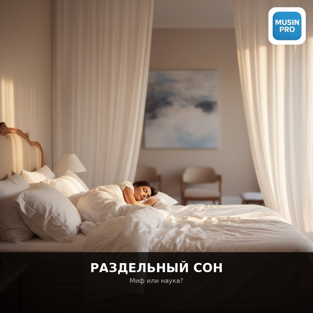 🛏️ Раздельный сон: вирусный миф или реальная наука?  Гуляет пост: женщины спящие