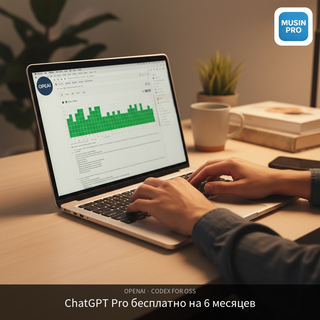 🎁 OpenAI раздаёт ChatGPT Pro на 6 месяцев — бесплатно. Программа называется Cod