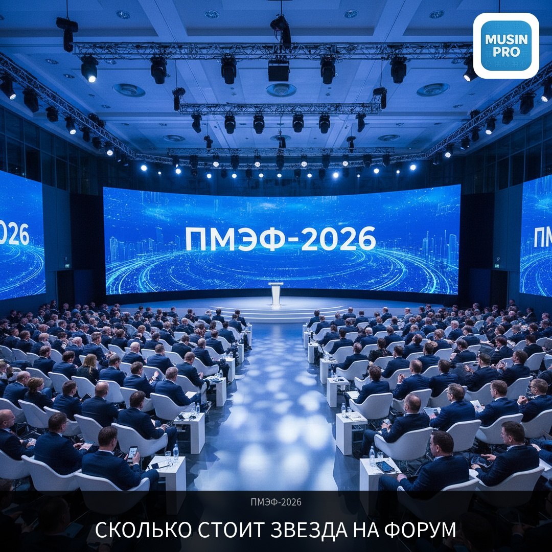 💸 Сколько стоит звезда на ПМЭФ. Цифры — шок. Идёт ПМЭФ-2026. Билет — 1,63 млн ₽