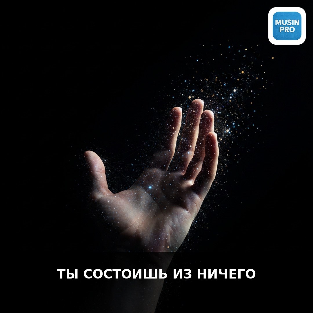 ⚛️ Ты состоишь из ничего  Возьми руку. Кажется твёрдой. Реальной. Факт: убери пу
