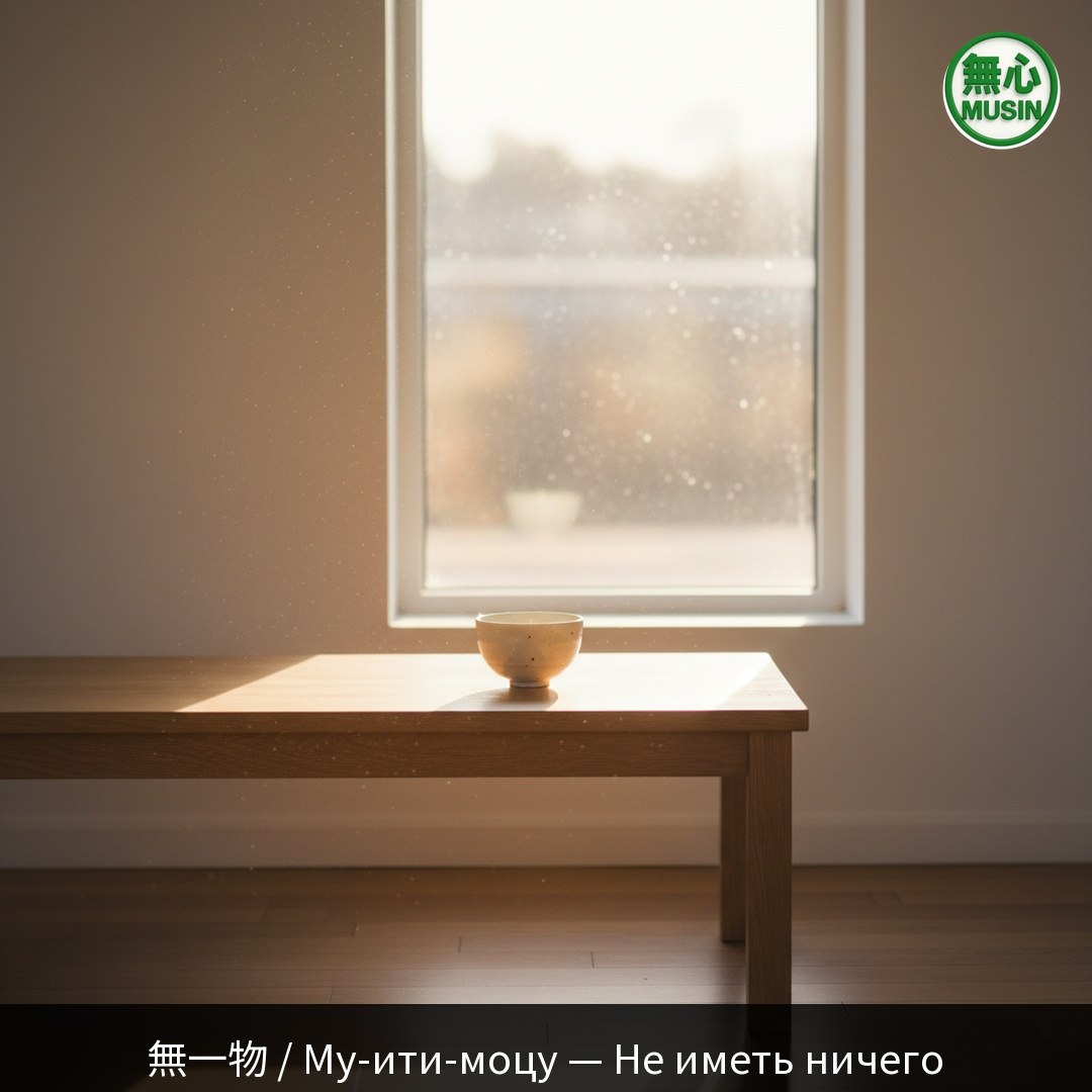 🍵 Не иметь ничего Дзэн-мастер Хуэйнэн написал: «Изначально нет ни единой вещи —