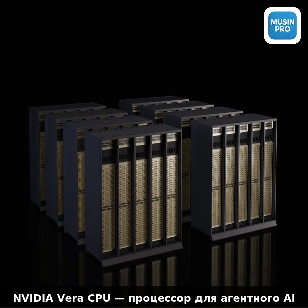 ⚡️ NVIDIA Vera CPU — процессор, который не даёт GPU скучать NVIDIA представила