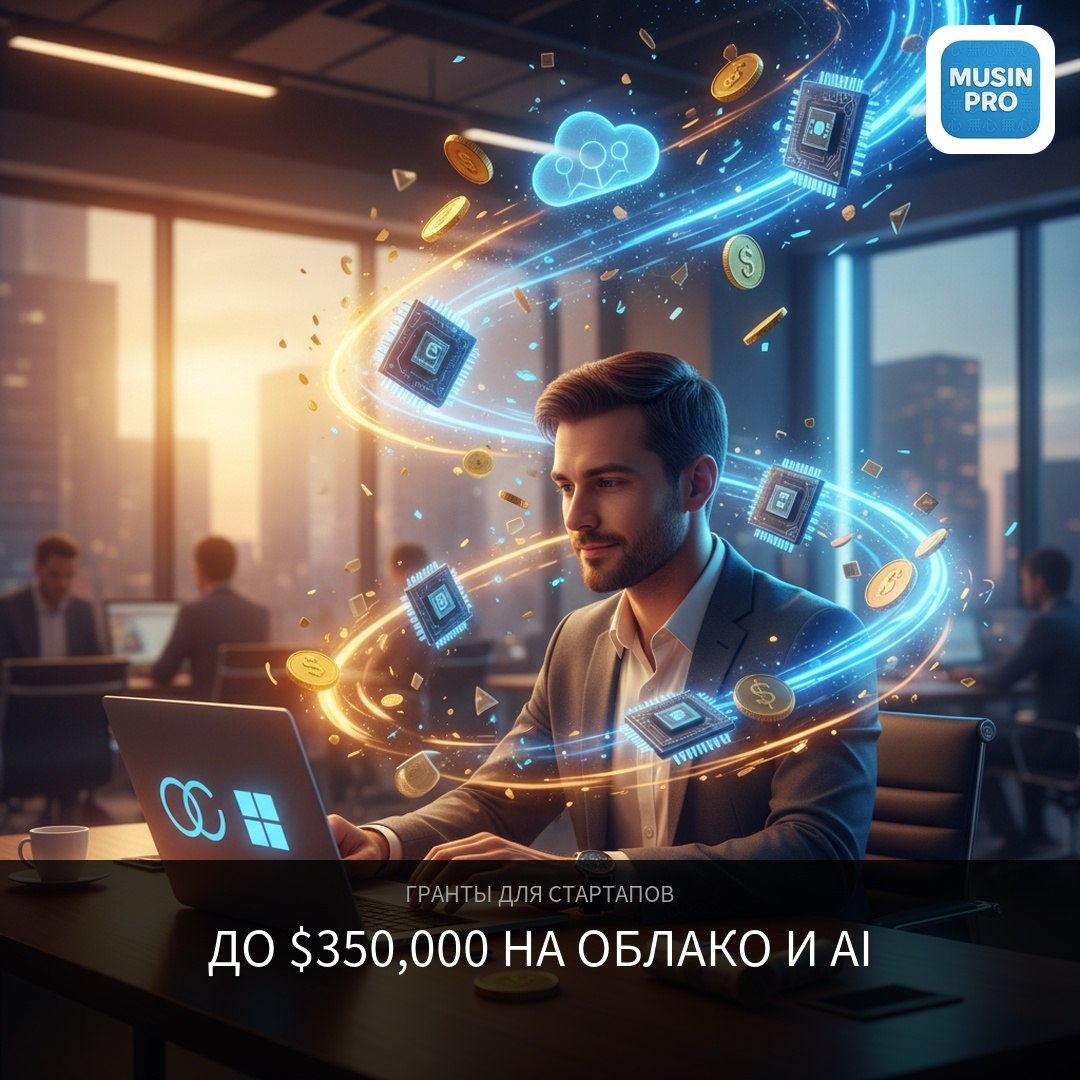 💰 До $350,000 и до 2 млн ₽ бесплатно на облако и AI. Список грантов для стартапо