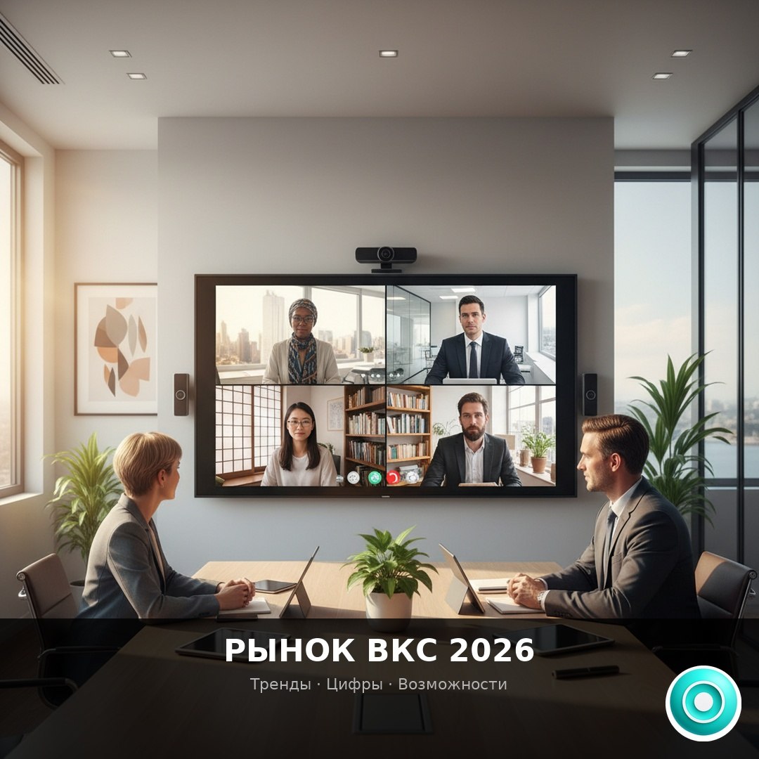 📡 Рынок ВКС 2026: цифры, тренды и окно возможностей  Глобальный рынок ВКС — $41.