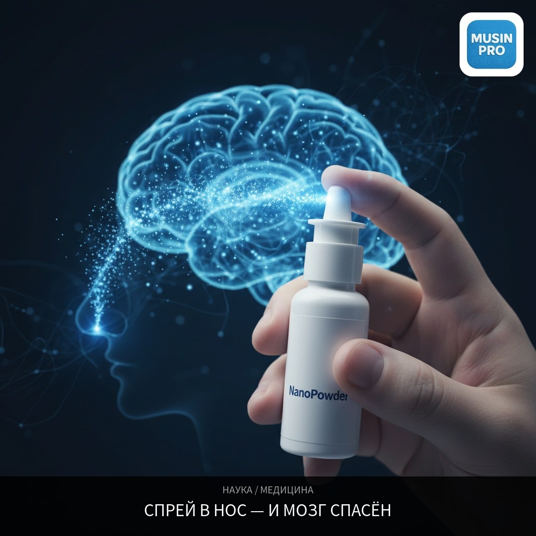 🧠 Гонконгские учёные создали назальный спрей, который защищает мозг при инсульте