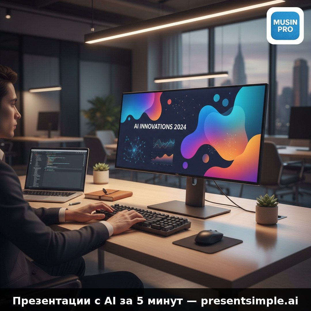 🖥 Презентацию с AI — за 5 минут. Российский сервис presentsimple.ai Presentsimp