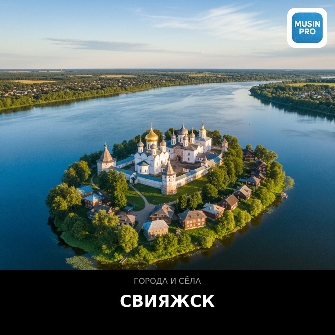 🏝 Свияжск — город, которого не должно было существовать.  Остров в 30 км от Каза